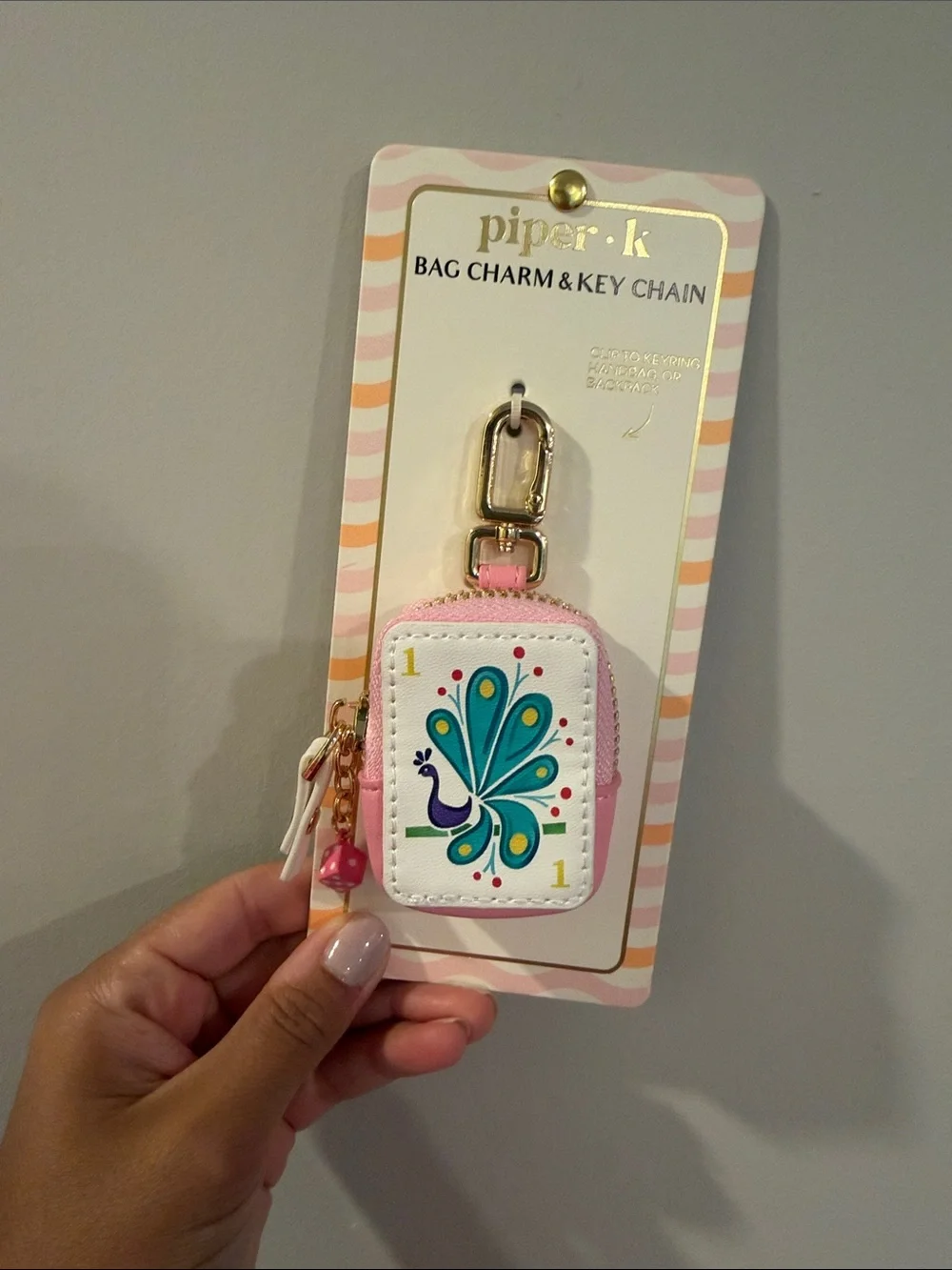 piper•k Mahjong Bag Charm & Key Chain - birdie bam